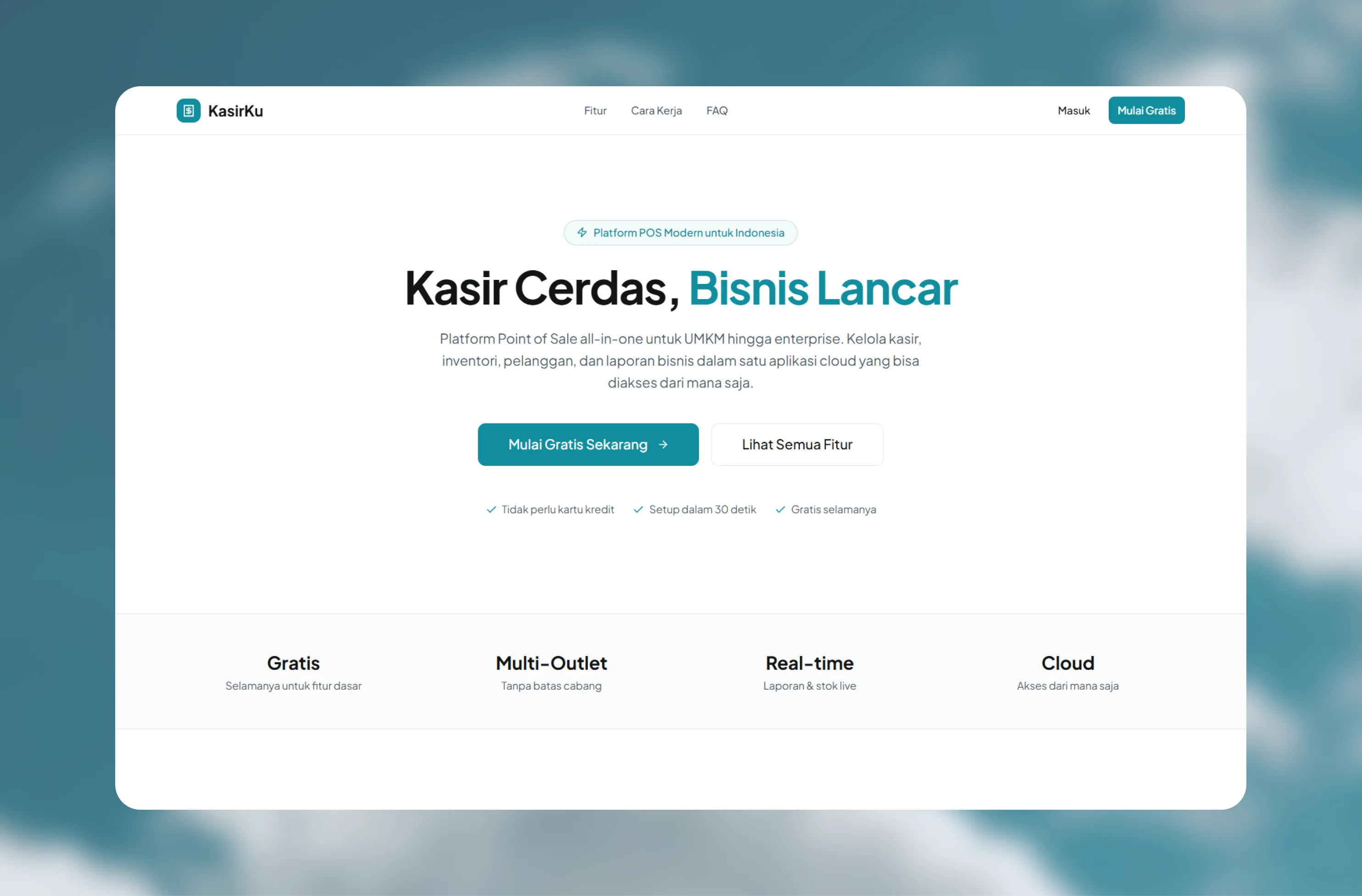 KasirKu — Multi-Tenant POS SaaS Platform — 1